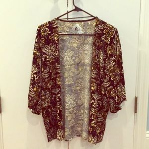 Volcom velvet kimono